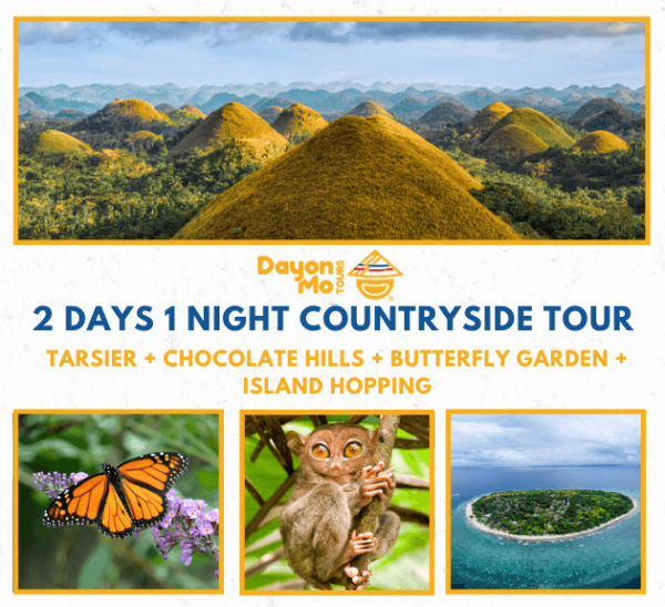 2 Days And 1 Night Bohol Tour Countryside Tour Panglao Island Tour